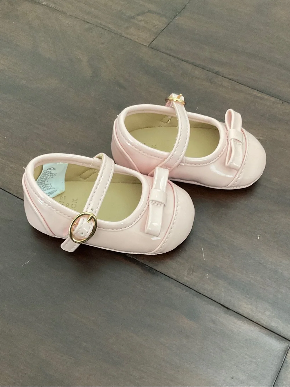 Janie and Jack glossy pink